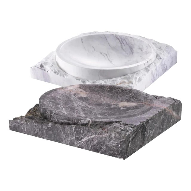 Bowls in Marble, Set of 2 For Sale