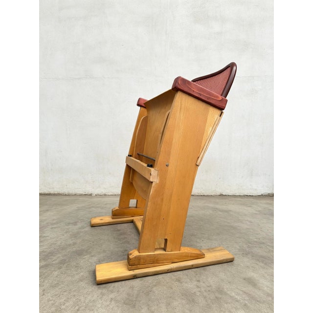 Wood East German Theatre Chair, 1960s For Sale - Image 7 of 11