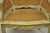 Vintage French Louis XV Style Green Painted Gold Gilt Cane Bergere Arm Chair For Sale - Image 9 of 17