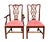 Henkel Harris Set of Late 20th Century Six Mahogany Henkel Harris Dining Chairs With Pink Floral Damask Seats For Sale - Image 4 of 12