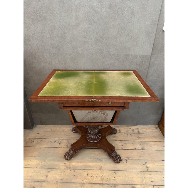 Antique Sewing Table in Mahogany For Sale - Image 6 of 13