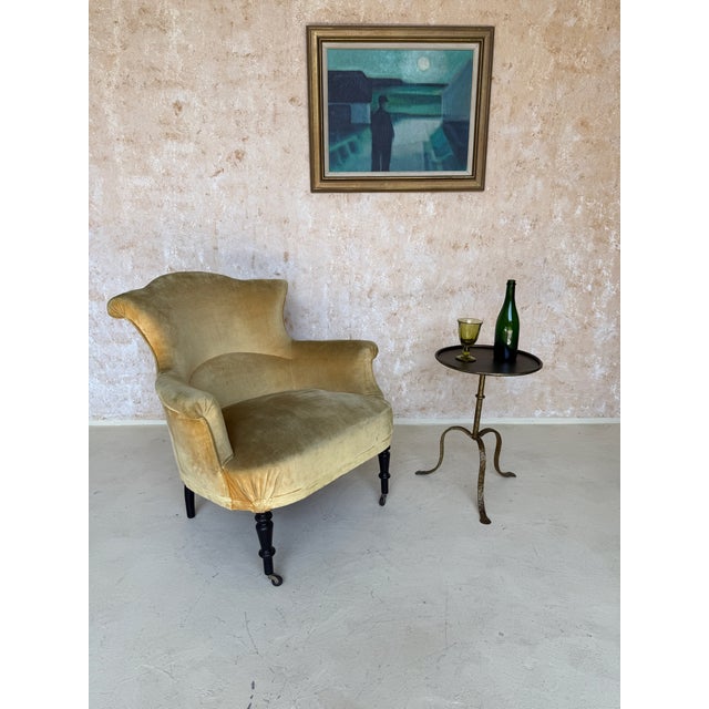 Spanish Gilt-Iron Drinks Table, Tripod Base, Mid-Century Modern Design For Sale - Image 14 of 14