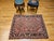 Vintage Heriz Karajah Rug, Hand-Knotted Wool, Geometric Pattern, Rust-Red & Navy, 4x5 For Sale In Chicago - Image 6 of 18