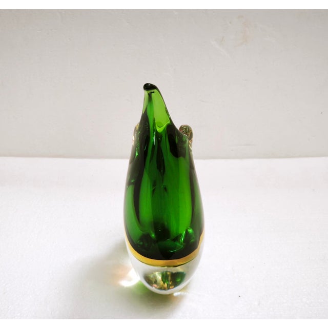Large Murano Sommerso Teardrop Art Glass Vase from Cenedese, Italy, 1970s For Sale - Image 14 of 18