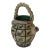 Italian Clay Worked Floral Water Jug For Sale