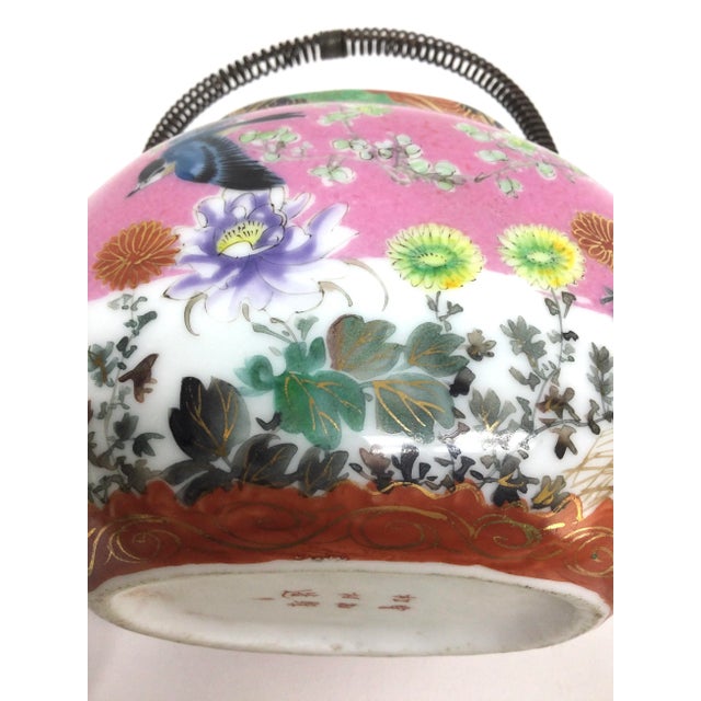 Antique Chinese Porcelain Tea Pot For Sale - Image 10 of 13