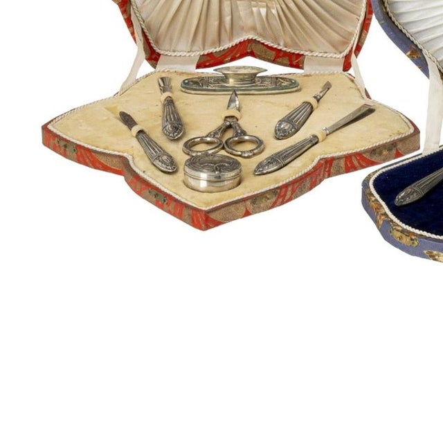 19th Century Silver Toiletry Cases, Set of 2 For Sale - Image 3 of 6
