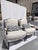 Custom French Bergère Lounge Chairs With Ottoman For Sale - Image 4 of 12