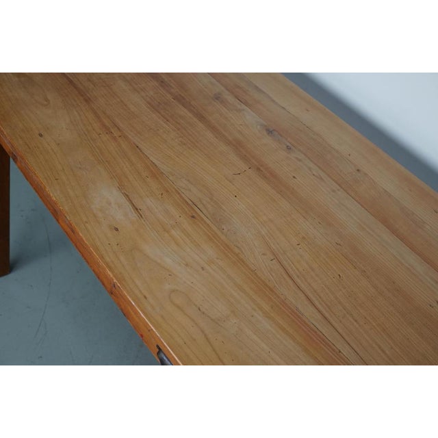 Vintage 20th Century Farmhouse French Cherry Dining Table For Sale - Image 5 of 17