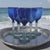 Contemporary Late 20th Century Mexican Hand-Blown Cobalt Blue Wine Goblets With Aqua Stems 8" - Set of Six For Sale - Image 3 of 15