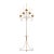Mid 20th Century 5-Candle Wrought Iron Floor Candelabra For Sale