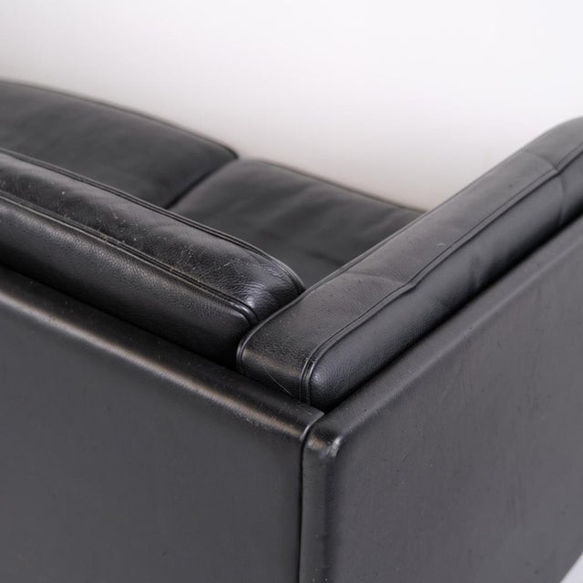 Black Three-Seater Sofa Model EJ 20/3 by Jørgen Gammelgaard for Erik Jørgensen, 1990 For Sale - Image 8 of 11