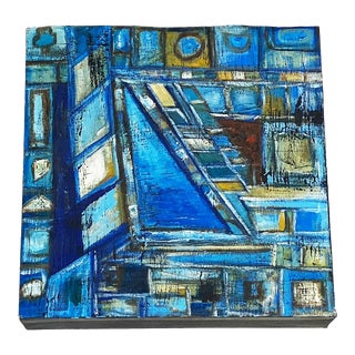 Acrylic on Canvas Abstract "Les Fenêtres" Yjr For Sale