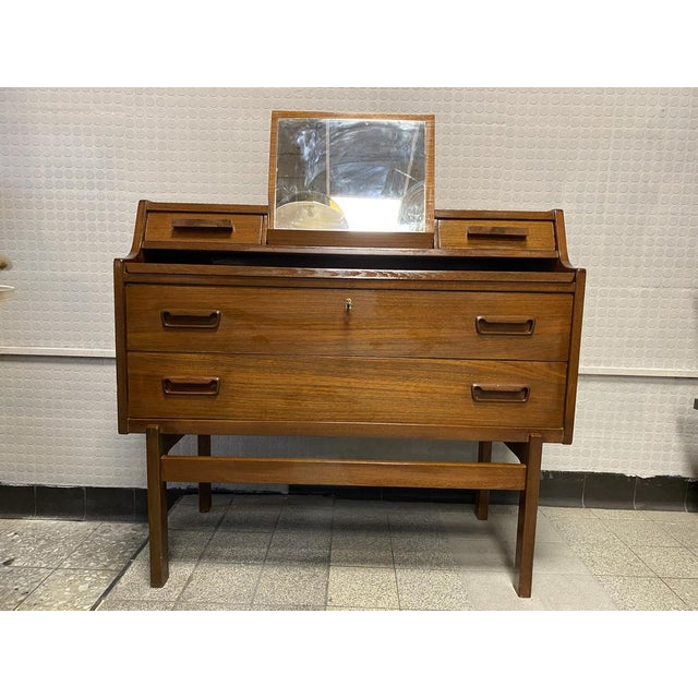 Mid-Century Modern Teak Secretaire by Arne Wahl Iversen for Vinde Møbelfabrik, 1960s For Sale - Image 3 of 18
