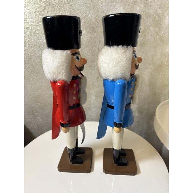Blue Vintage Nutcrackers from G.K.W. Germany, 1960s, Set of 2 For Sale - Image 8 of 9