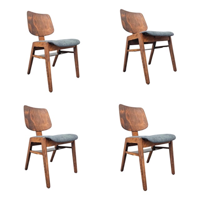 Midcentury Modern Dining Chairs by Cees Braakman for Raak, 1960s For Sale