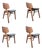 Midcentury Modern Dining Chairs by Cees Braakman for Raak, 1960s For Sale