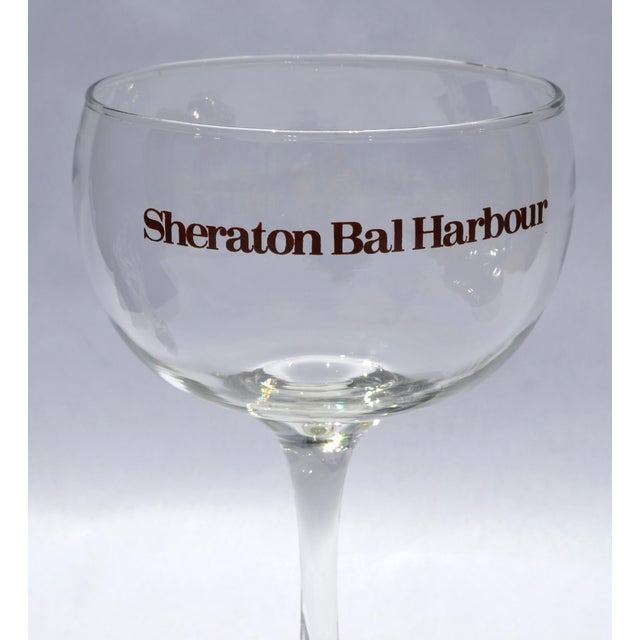 Sheraton Vintage Wine Glass Stemware Oversized Goblet Sheraton Bal Harbour Champagne 10 Inches For Sale - Image 4 of 10