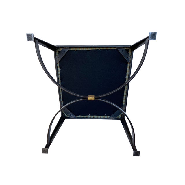 Mid 20th Century Set of 4 Iron Chairs For Sale - Image 12 of 12