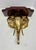 Mid 20th Century Pair Hollywood Regency Style Elephant Head Motif Brass Wall Brackets For Sale - Image 9 of 14