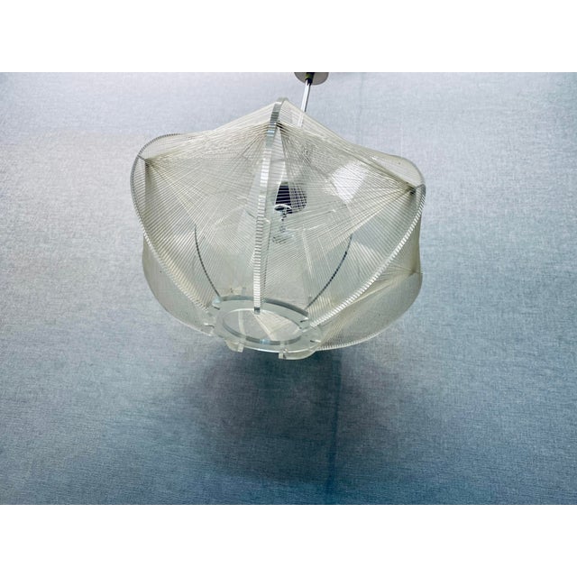 Silver Space Age Hanging Lamp by Paul Secon for Sompex, 1970s For Sale - Image 8 of 15
