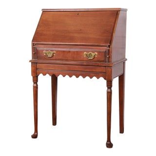 Queen Anne Solid Cherry Drop-Front Secretary Desk by Pennsylvania House