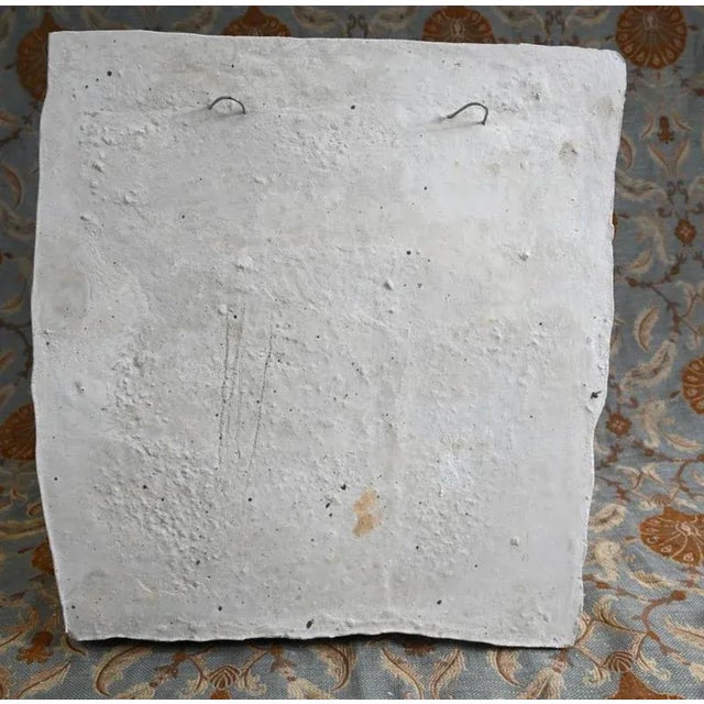 Gorgeous fragment of a stone horse in relief in stone composite After the antique with a study of a Trojan horse Good size...