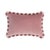Couple Bicolor Happy Cushions White and Pink Velvet from Lo Decor, Set of 2 For Sale - Image 4 of 8