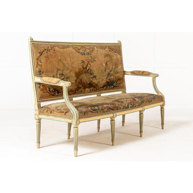 Brown 18th Century French Painted Sofa For Sale - Image 8 of 10