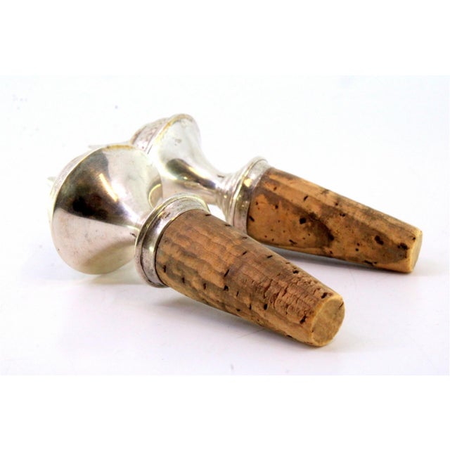 Bottle Stoppers with Silver Applications For Sale - Image 6 of 7
