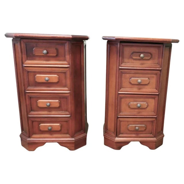 Gold Arts and Crafts Style Nightstands, 1960, Set of 2 For Sale - Image 8 of 8