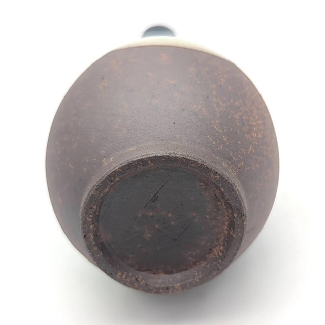 Mid 20th Century Japanese Glazed Stoneware Bud Vase For Sale - Image 10 of 10