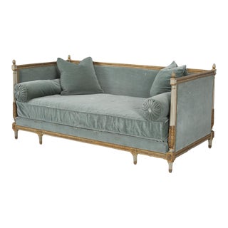 19th Century Louis XVI Style Mohair Daybed For Sale