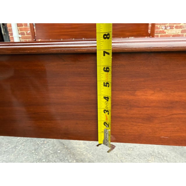 Henkel-Harris King Size Wild Black Cherry Pencil Four-Poster Bed Frame For Sale - Image 9 of 18
