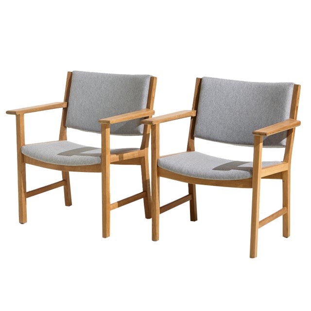 Oak Armchair by Hans J. Wegner for Getama, 1960s For Sale