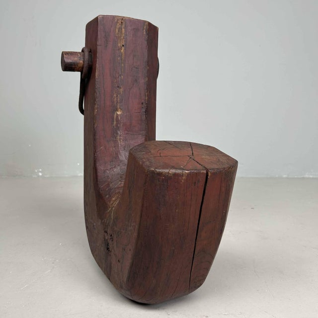 Beautiful antique Japanese Daikoku Jizai Kagi (大黒自在鉤) from the late Edo period. Dimensions: height 46 cm, width 40 cm,...