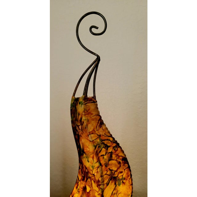 Metal Contemporary 27" Marbeld Dansing Moroccan Traditional Henna Lamp For Sale - Image 7 of 8