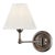 Mark D. Sikes 1 Light Classic Wall Sconce, Distressed Bronze, Natural Shade For Sale