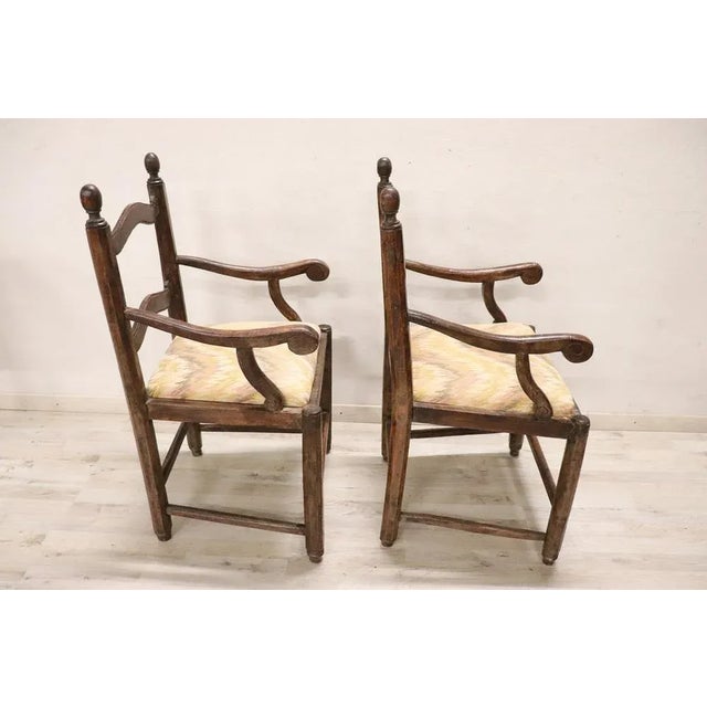 Set of Armchairs in Walnut, 18th Century For Sale - Image 5 of 11
