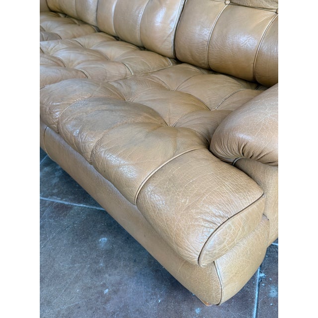 Vintage 1970s Buffalo Leather Attributed to Arne Norell "Mexico" Sofa For Sale In Los Angeles - Image 6 of 18