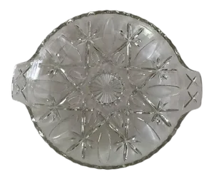 Vintage Anchor Hocking Serving Platter With Handles