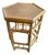 1960s Pavilion Style Hexagonal Bamboo and Sea Grass Table For Sale