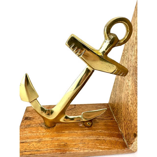 Vintage Mid Century Brass Nautical Anchor Bookends a Pair Chairish