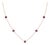 Delicate Amethyst Station Necklace 18k Gold Plated | Purple Gemstone Layering Choker | February Birthstone Necklace For Sale