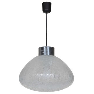 Textured Glass Pendant Fixture, Germany For Sale