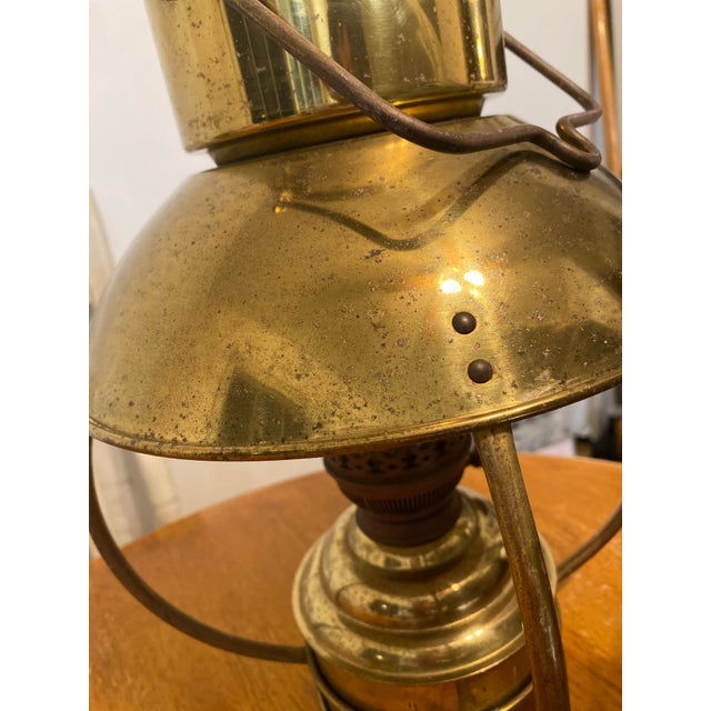 20th Century Trawler Ideal Brenner Brass Nautical Oil Lamp Chairish