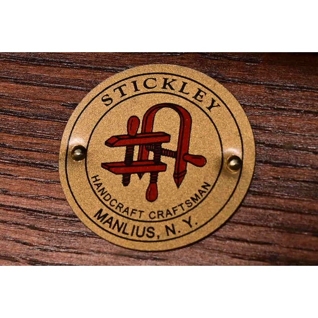 Stickley Mission Oak Arts & Crafts Spindle Settle Sofa For Sale - Image 11 of 12