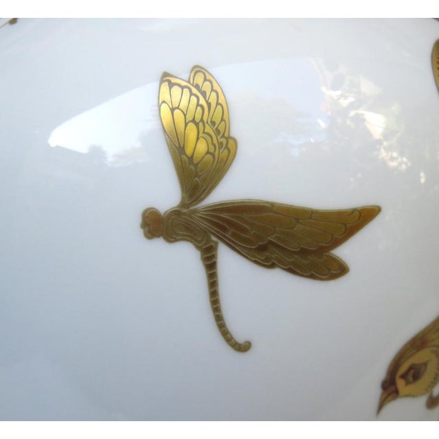 White Gold Porcelain Serenade Floor Vase from Ak Emperor, W. Germany, 1970s For Sale - Image 17 of 18