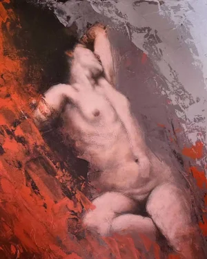 Tempestas, Contemporary Nude Figurative Painting, Louis Braquet