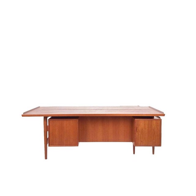 Arne Vodder Model 209 Executive Desk by Arne Vodder for Sibast, Denmark, 1960s For Sale - Image 4 of 18